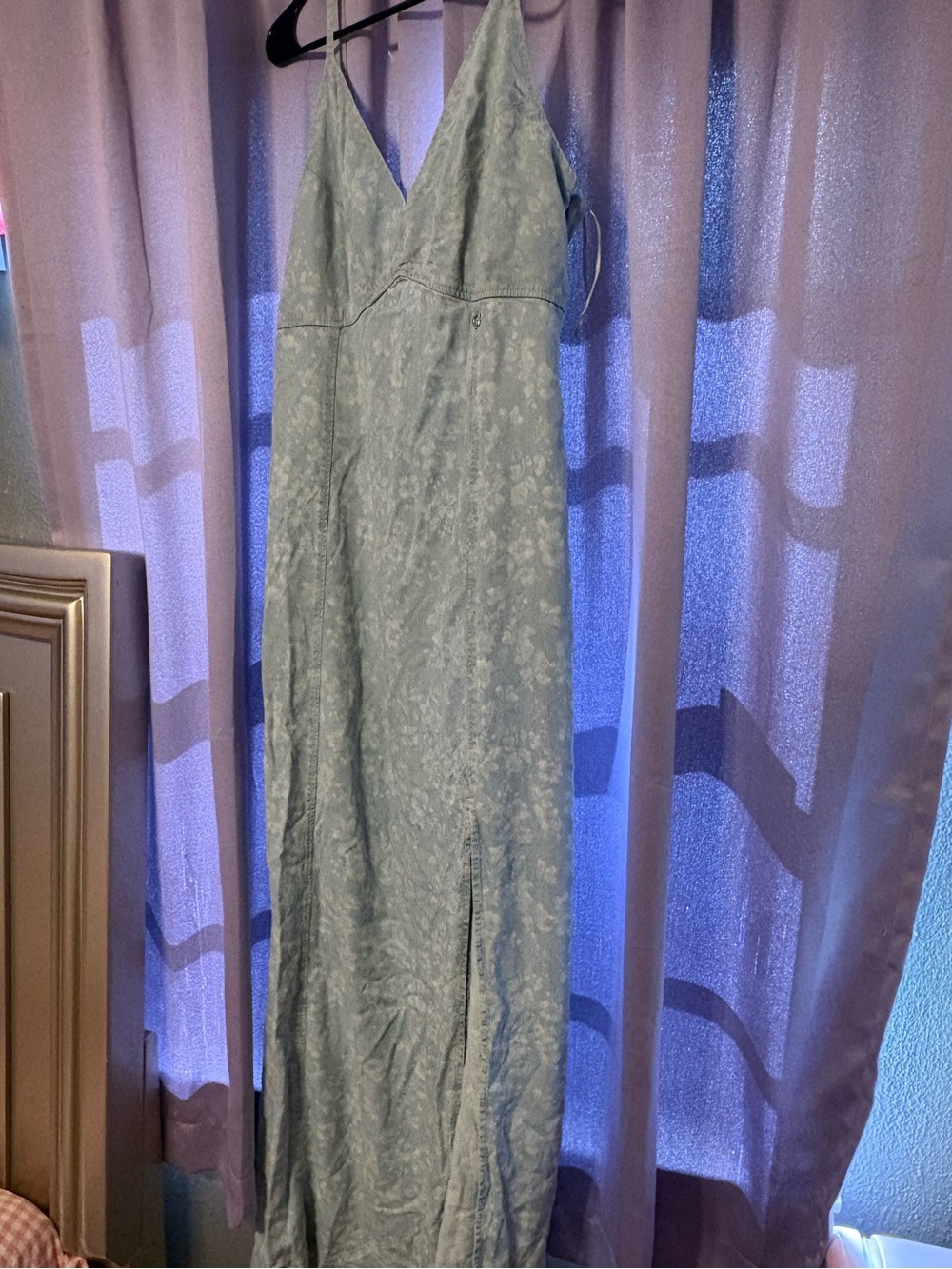 Guess Pale Blue Floral Slip Maxi Dress